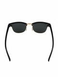 Elite Collection Black Browline One Size Plastic Adult-Unisex UV Sunglasses-EC302BK