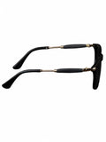 Elite Collection Black Browline One Size Plastic Adult-Unisex UV Sunglasses-EC303BK