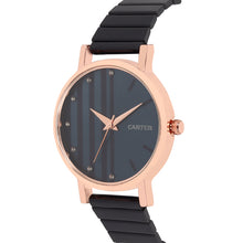 Sandy D Carter Metal Rose Gold Analogue Round Watches for Women_SDC24-50-RG-BL