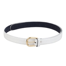 Sandy D Carter Women White Artificial Leather Waist Belt for Jeans & Formal Paint SDC-030-WH