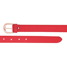 Sandy D Carter Women Red Artificial Leather Waist Belt for Jeans & Formal Paint SDC-033-RD