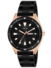 Sandy D Carter Metal Black Analogue Round Watches for Men_Sandy D Carter-179-BK