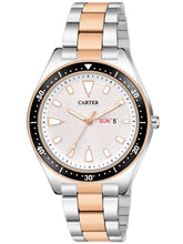 Sandy D Carter Metal Rose Gold Analogue Round Watches for Men_Sandy D Carter-185-RG-SL