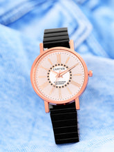 Sandy D Carter Metal Rose Gold Analogue Round Watches for Women_SDC24-57-RG-WH