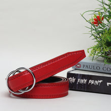 Sandy D Carter Women Red Synthetic Leather Waist Belt for Jeans & Formal Paint SDC-22-548-RD