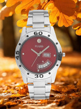 Fluid  Red Round Stainless Steel Analog Watches for Women FLWatch24-755L-RD01