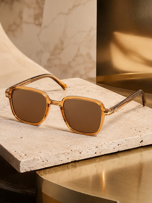 Orange Square UV Sunglasses (OL122OR)| ₹40/Pc|Pack of 12 @ ₹480| Sample ₹99
