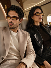 Brown Rectangle UV Sunglasses (OL106BR)| ₹38/Pc|Pack of 12 @ ₹456| Sample ₹99