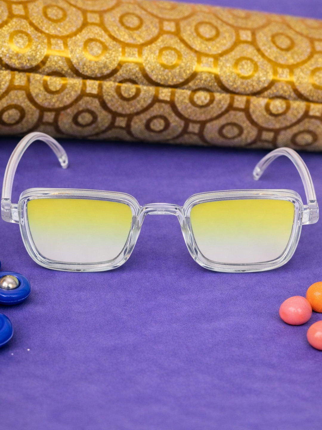 Stylish Fashion Sunglasses for Kids with UV Protection for Outdoor Activities KD258YL