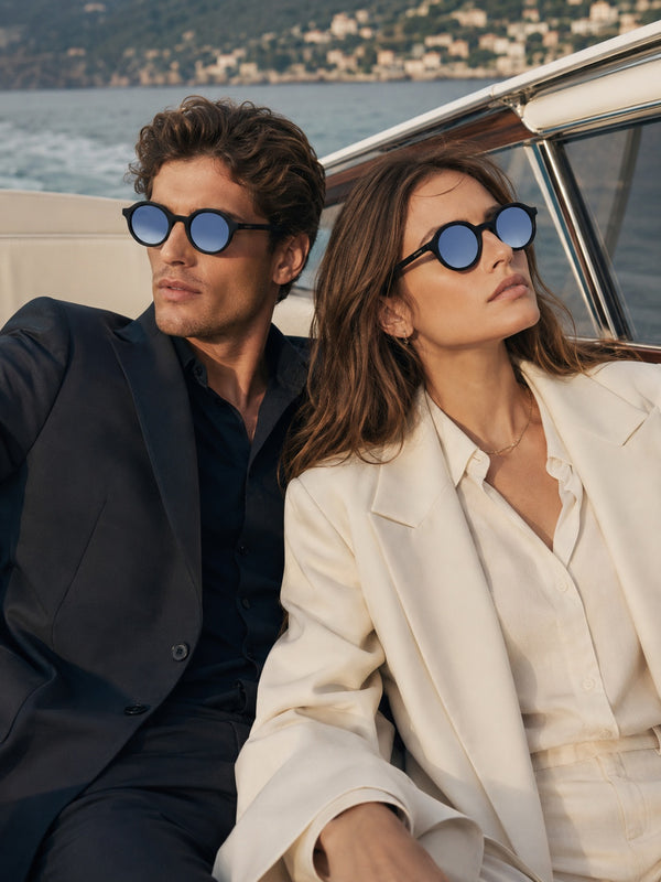 Blue Round UV Sunglasses (OL100BL)| ₹36/Pc|Pack of 12 @ ₹432| Sample ₹99