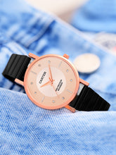 Sandy D Carter Metal Rose Gold Analogue Round Watches for Women_SDC24-58-RG-CM