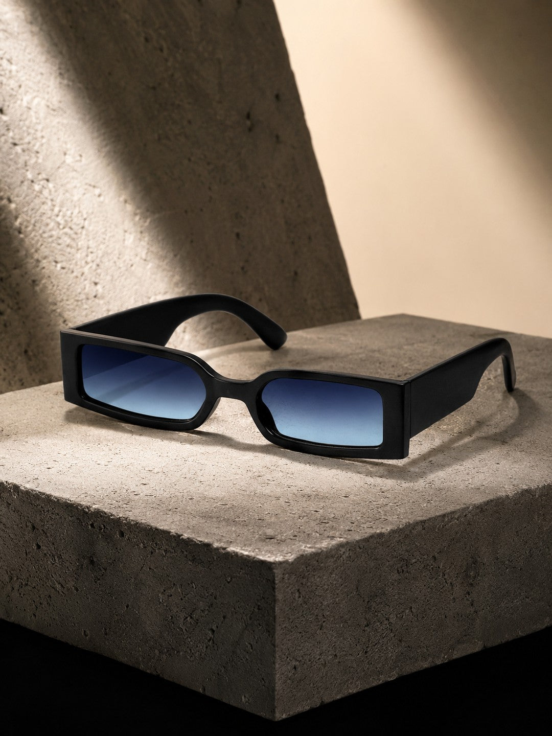 Prime Grey Rectangle One Size Plastic UV Sunglasses-OL106GY