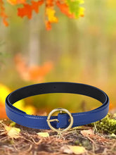 Sandy D Carter Women Blue Synthetic Leather Waist Belt for Jeans & Formal Paint SDC-22-529-BL