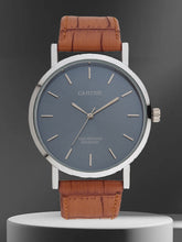 Sandy D Carter Synthetic Tan Analogue Round Watches for Men_SDC24-116G-TN