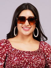 Celebrity Full Rim Brown Plastic Frame With Brown UV Protected Lens Other Sunglasses for Women_9277-5