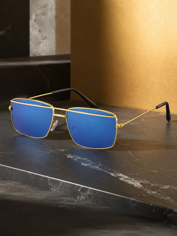 Blue Square UV Sunglasses (OL110BL)| ₹30/Pc|Pack of 12 @ ₹360| Sample ₹99