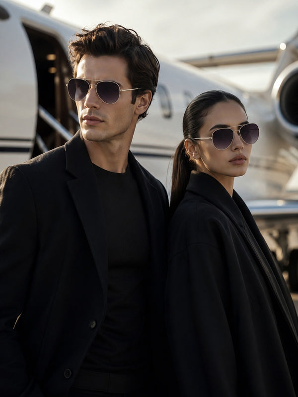 Black Aviator UV Sunglasses (OL121BK)| ₹39/Pc|Pack of 12 @ ₹468| Sample ₹99