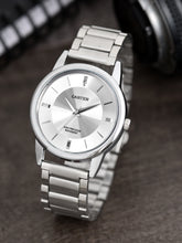 Sandy D Carter Metal Silver Analogue Round Watches for Men_SDC24-107-SL