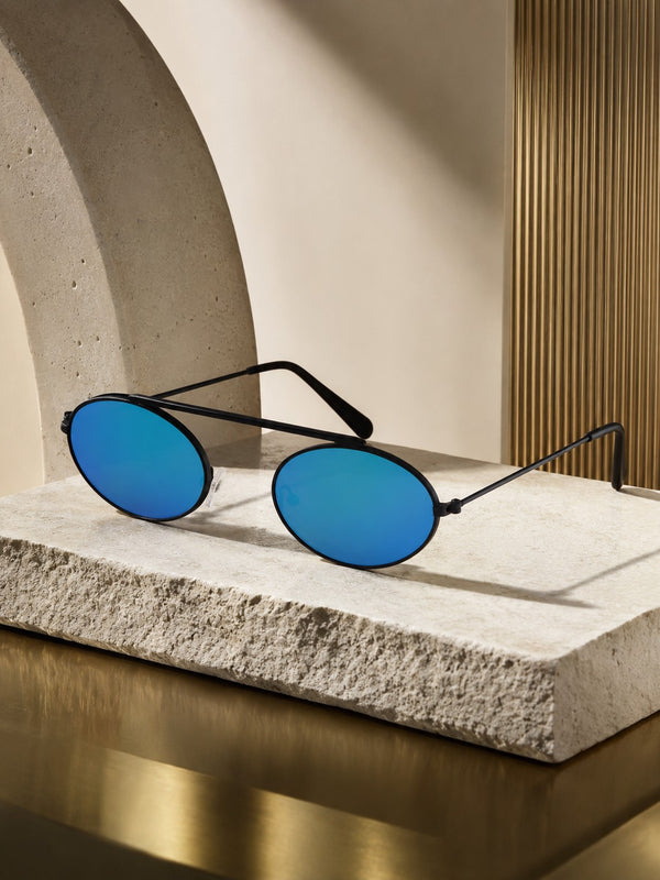 Blue Oval UV Sunglasses (OL108BL)| ₹30/Pc|Pack of 12 @ ₹360| Sample ₹99