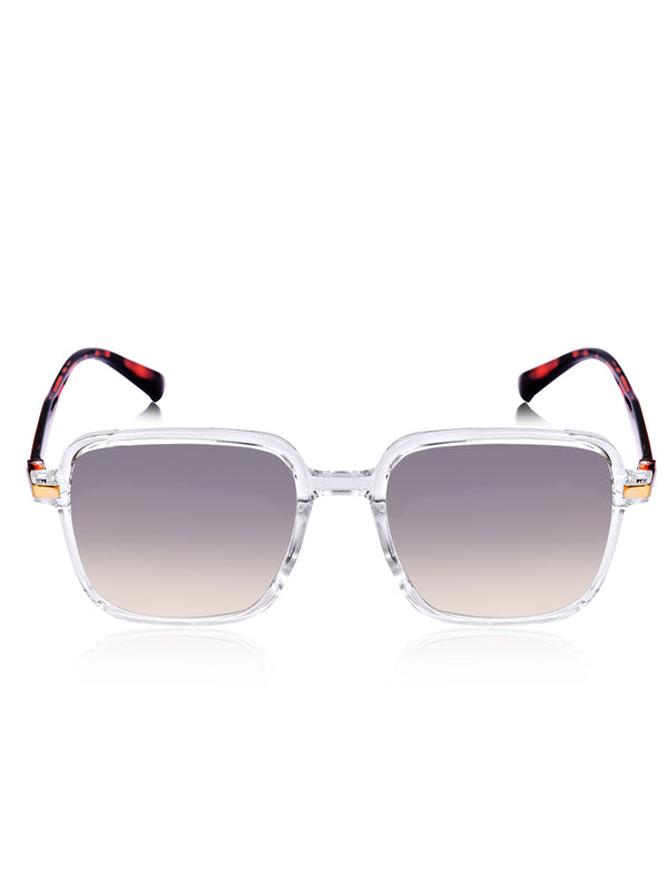 Celebrity White Square Plastic Sunglasses For Women CLSN25-DC1001-06