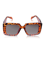 Celebrity Full Rim Brown Plastic Frame With Grey UV Protected Lens Other Sunglasses for Women_9277-3