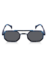 Celebrity Blue Round Plastic Sunglasses For Women CLSN25-82821-04