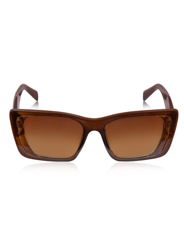 Celebrity Full Rim Brown Plastic Frame With Brown UV Protected Lens Other Sunglasses for Women_9274-2