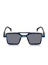 Celebrity Blue Retro-Square Plastic Sunglasses For Women CLSN25-82819-04