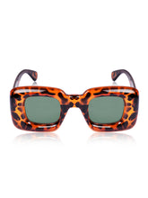 Celebrity Brown Retro-Square Plastic Sunglasses For Women CLSN25-86744-06
