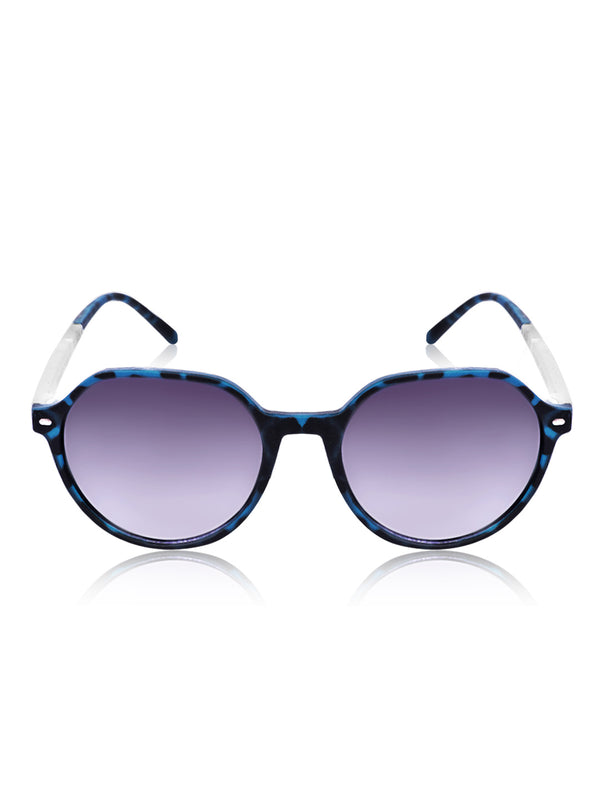 Celebrity Blue Square Plastic Sunglasses For Women CLSN25-935 DC-3