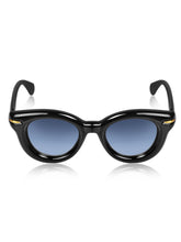 Celebrity Black Oval Plastic Sunglasses For Women CLSN25-87017-08