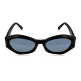 Prime Black Cate-eye One Size Plastic UV Sunglasses-OL128BK