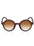 Prime Brown Round One Size Plastic UV Sunglasses-OL100BR