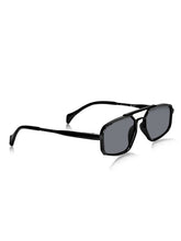 Celebrity Black Retro-Square Plastic Sunglasses For Women CLSN25-82820-01