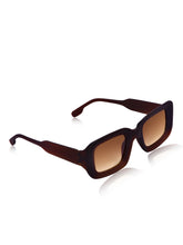 Celebrity Brown Square Plastic Sunglasses For Women CLSN25-22908-02