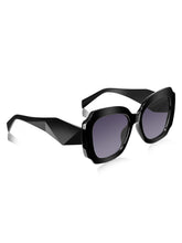 Celebrity Full Rim Black Plastic Frame With Black UV Protected Lens Other Sunglasses for Women_9278-1