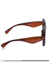 Celebrity Brown Retro-Square Plastic Sunglasses For Women CLSN25-86744-02