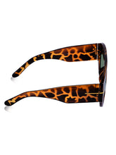 Celebrity Brown Oversized Plastic Sunglasses For Women CLSN25-V696-06