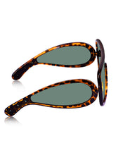 Celebrity Brown Oversized Plastic Sunglasses For Women CLSN25-86984-06