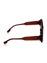 Celebrity Brown Square Plastic Sunglasses For Women CLSN25-22908-02