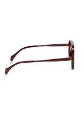 Celebrity Brown Round Plastic Sunglasses For Women CLSN25-82822-02