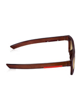 Celebrity Brown Retro-Square Plastic Sunglasses For Women CLSN25-B1024-02