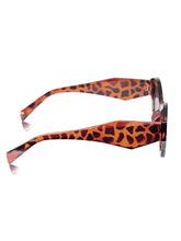 Celebrity Full Rim Brown Plastic Frame With Grey UV Protected Lens Other Sunglasses for Women_9276-3