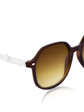 Celebrity Brown Square Plastic Sunglasses For Women CLSN25-935 DC-2
