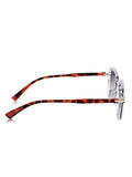 Prime Brown Square One Size Plastic UV Sunglasses-OL122BR