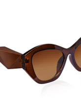 Celebrity Full Rim Brown Plastic Frame With Brown UV Protected Lens Other Sunglasses for Women_9279-2