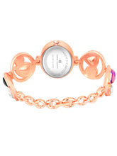 Sandy D Carter Metal Rose Gold Analogue Oval Watches for Women_Sandy D Carter-117-RG
