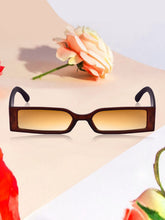 Celebrity Brown Retro-Square Plastic Sunglasses For Women CLSN25-23012-02