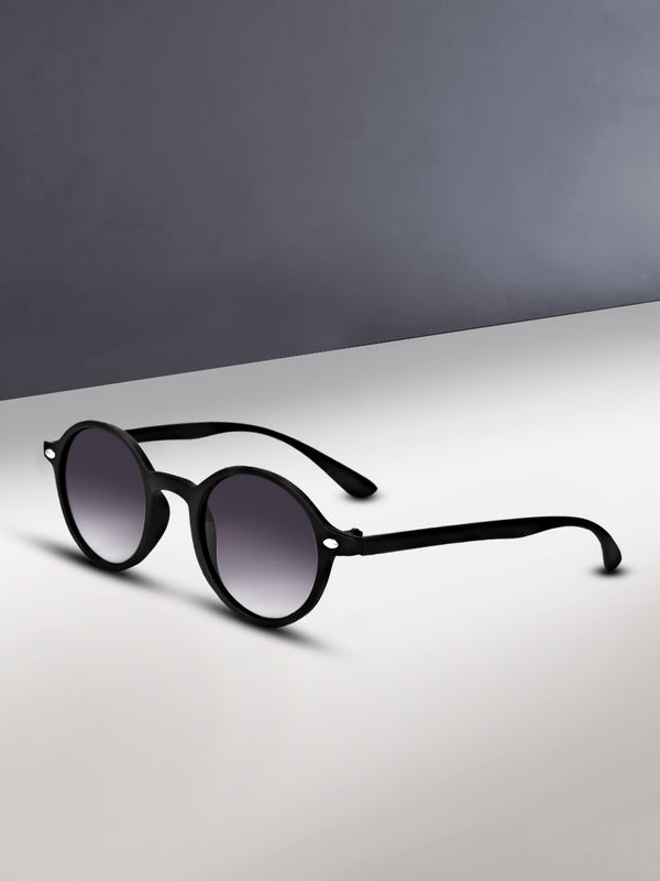 Celebrity Black Oval Plastic Sunglasses For Women CLSN25-8121-01
