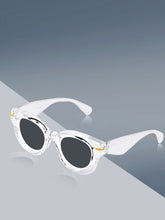Celebrity White Oval Plastic Sunglasses For Women CLSN25-87017-03